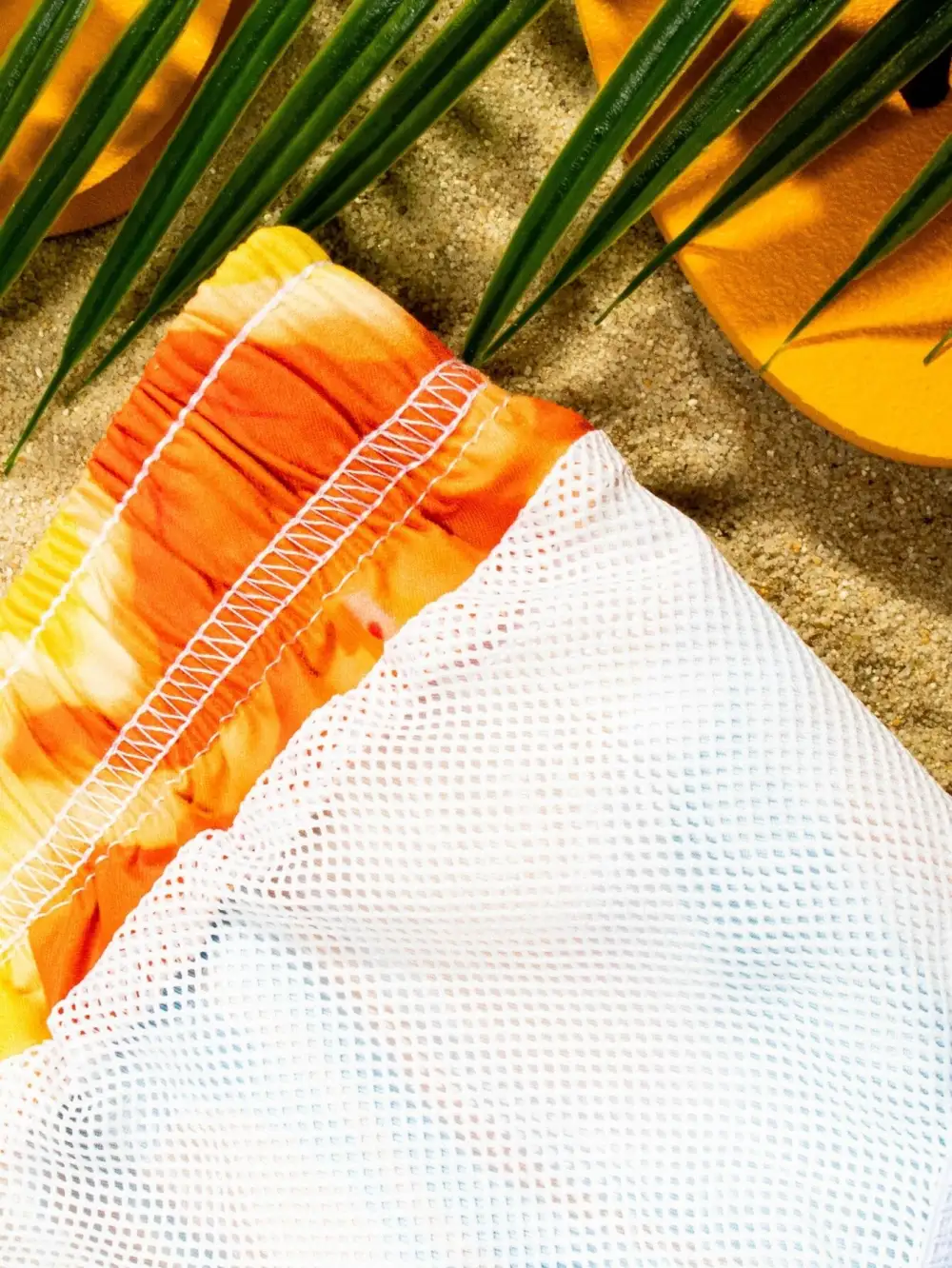 Men's Drawstring Allover Print Beach Shorts