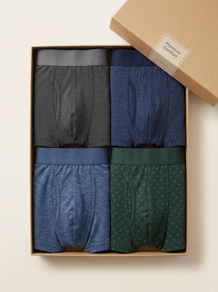 Geometric Patterned Multi Style Boxer Briefs