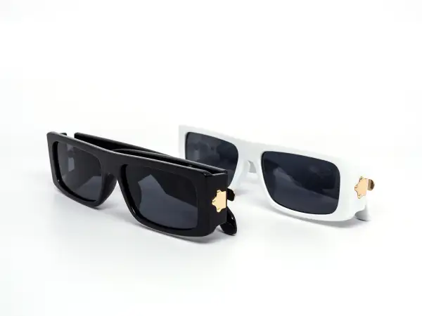 12-Pack Chunky Rectangle Dark Lens Sunglasses