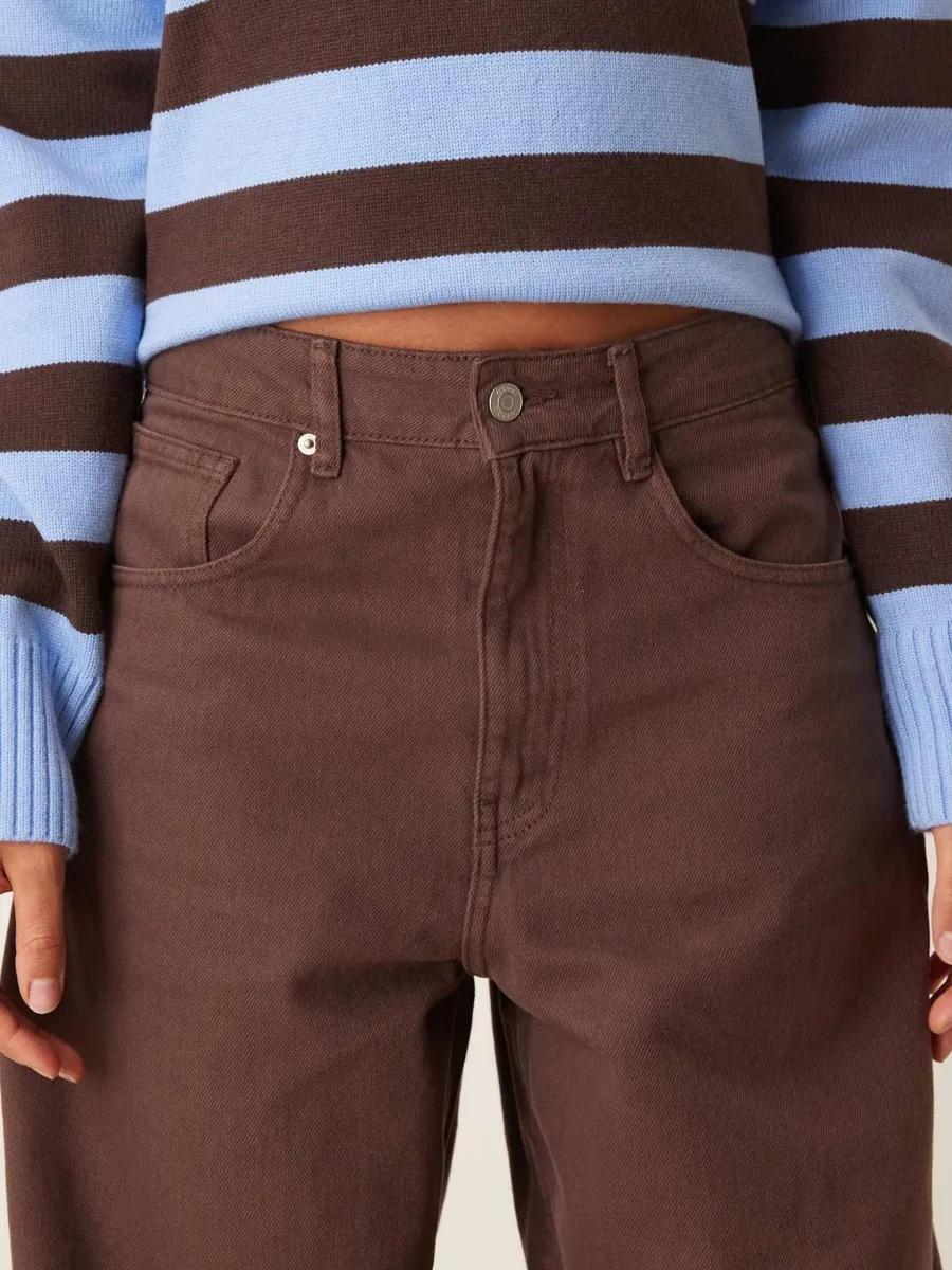 High-Waist Casual Jeans