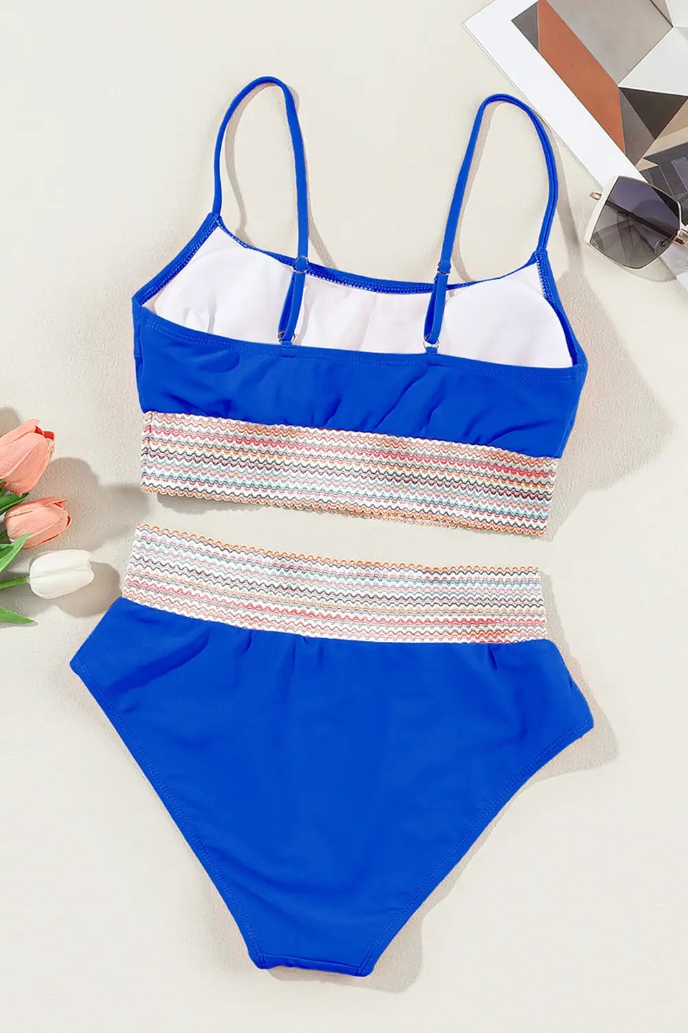 Scoop Neck Spaghetti Strap Bikini Set Accessory