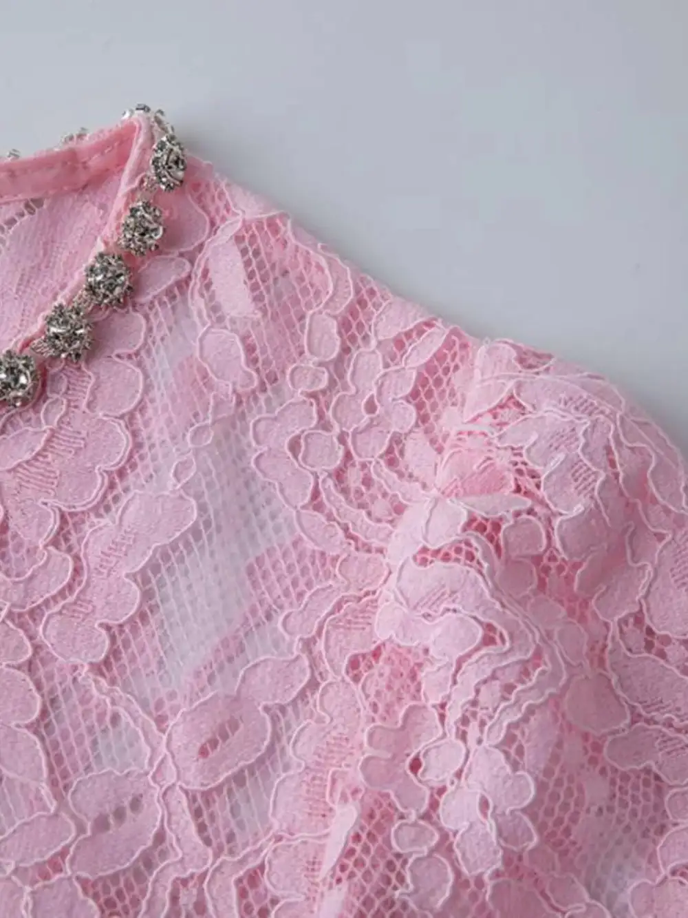 Lace Long Sleeve Midi Dress