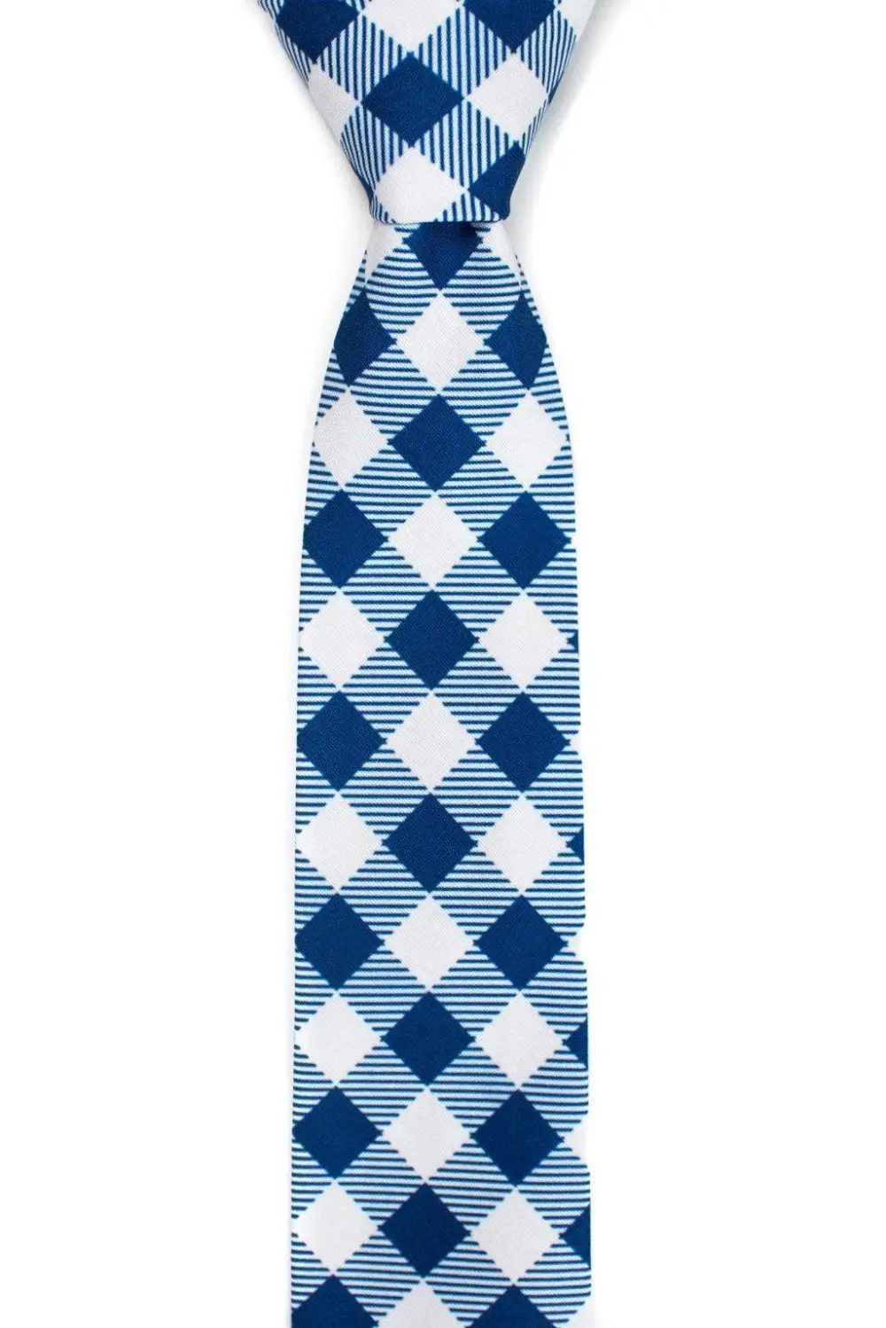 Tailored Checkered Pattern Necktie