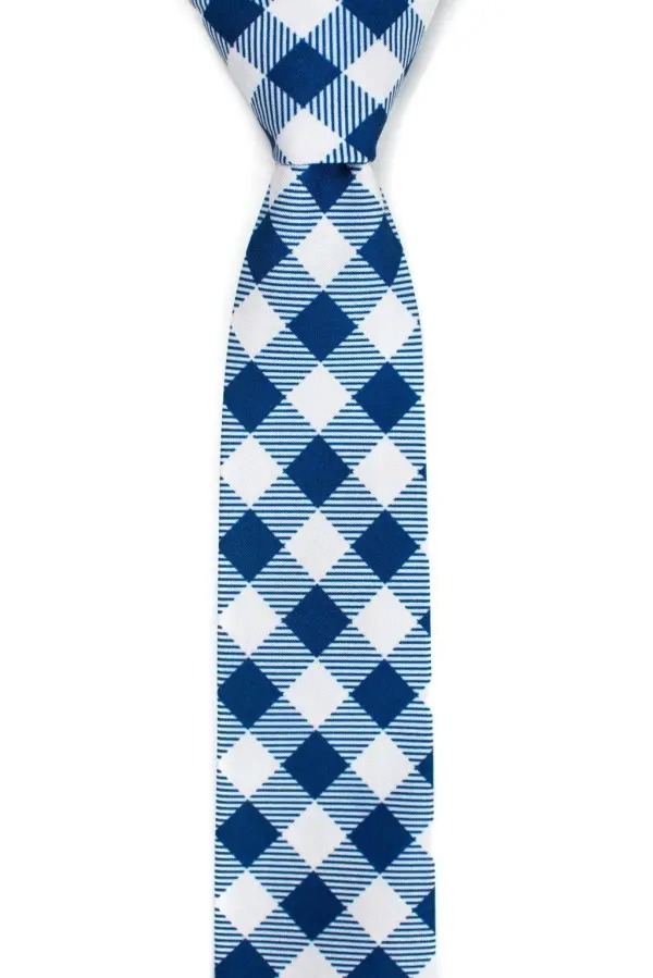 Tailored Checkered Pattern Necktie
