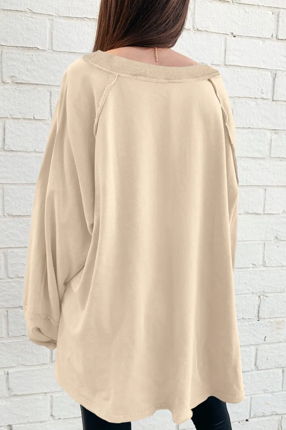 Easygoing Relaxed Patchwork Sweatshirt