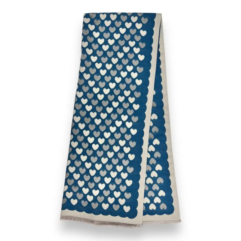 Heart Pattern Print Scarf