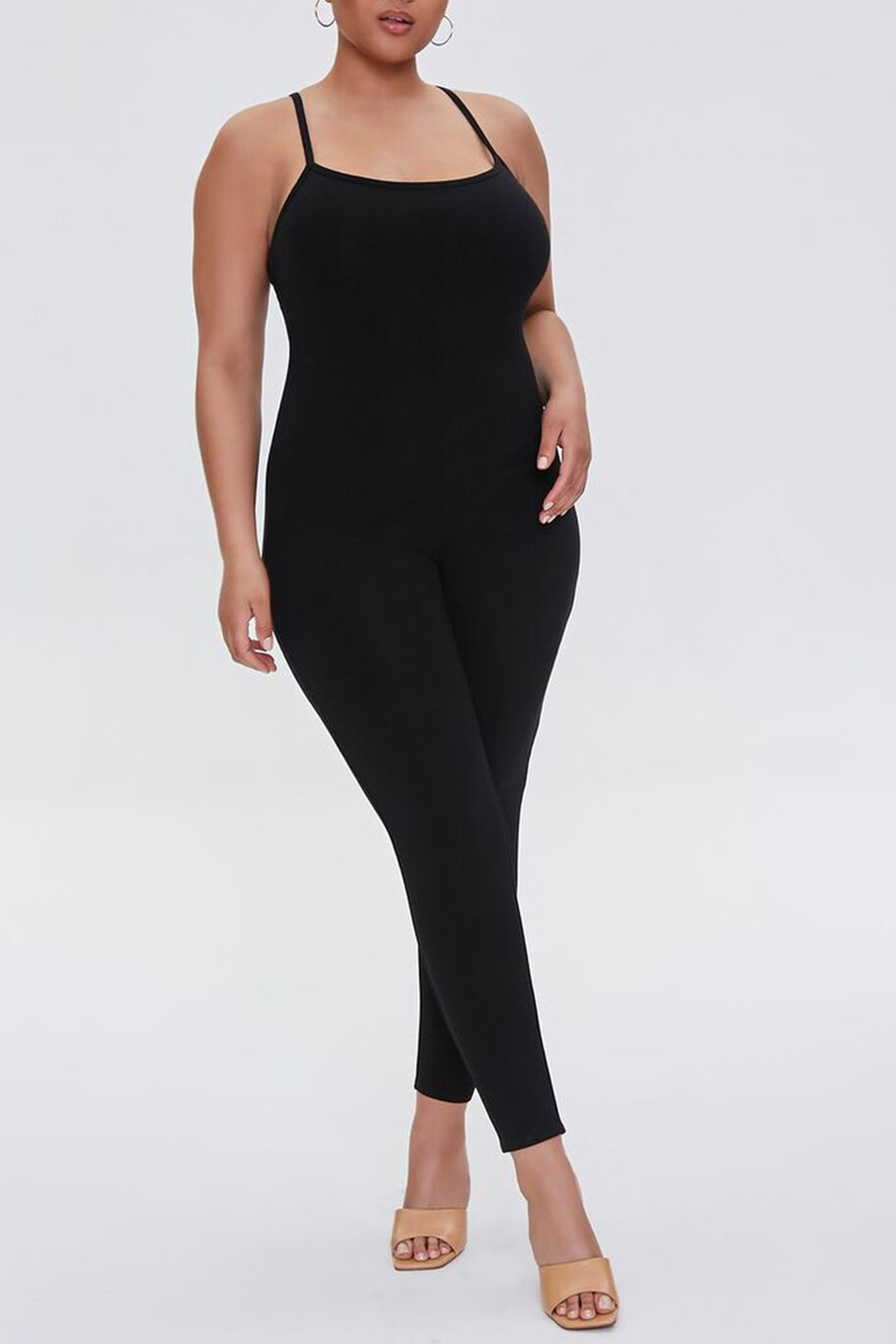 Plus Size Fitted Cami Jumpsuit