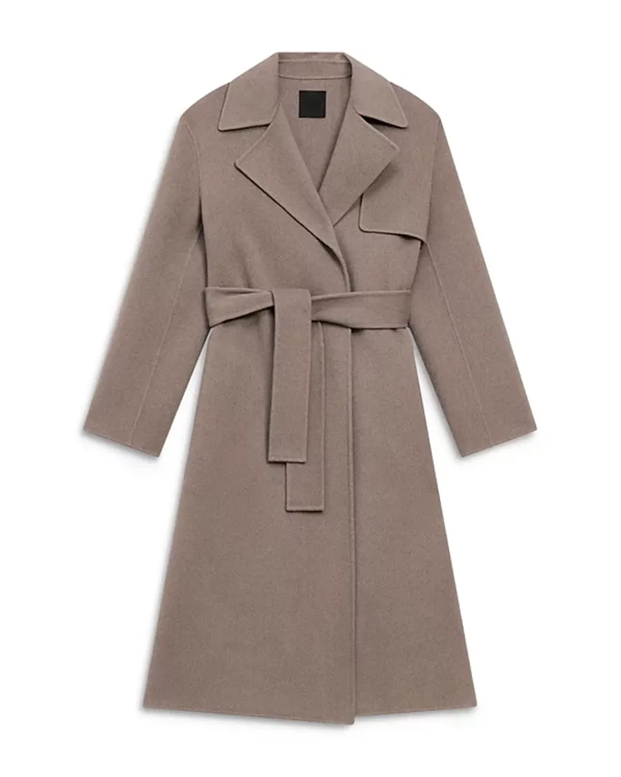 Cashmere Wrap Trench Coat