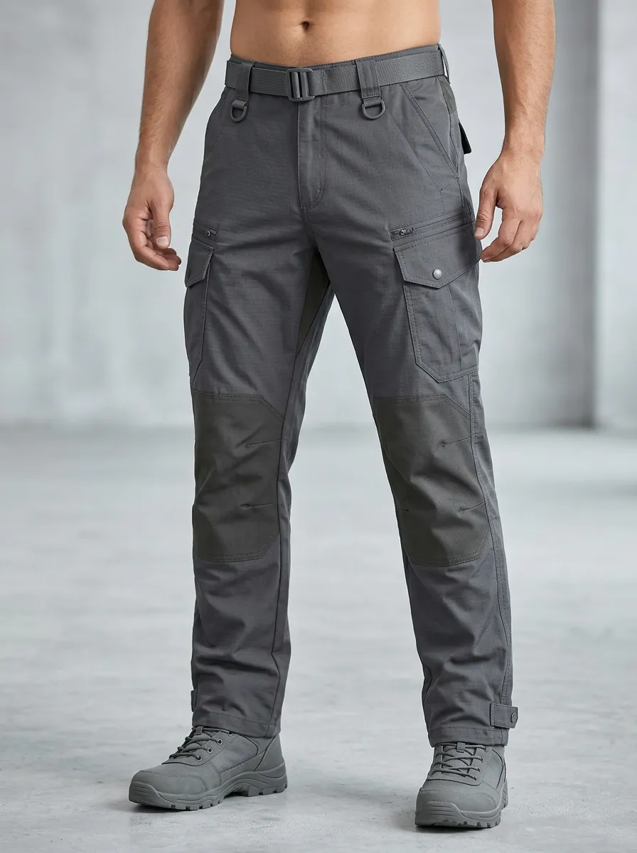 Everyday Multi-Pocket Reinforced Knee Cargo Silhouette Unisex Tactical Cargo Pants