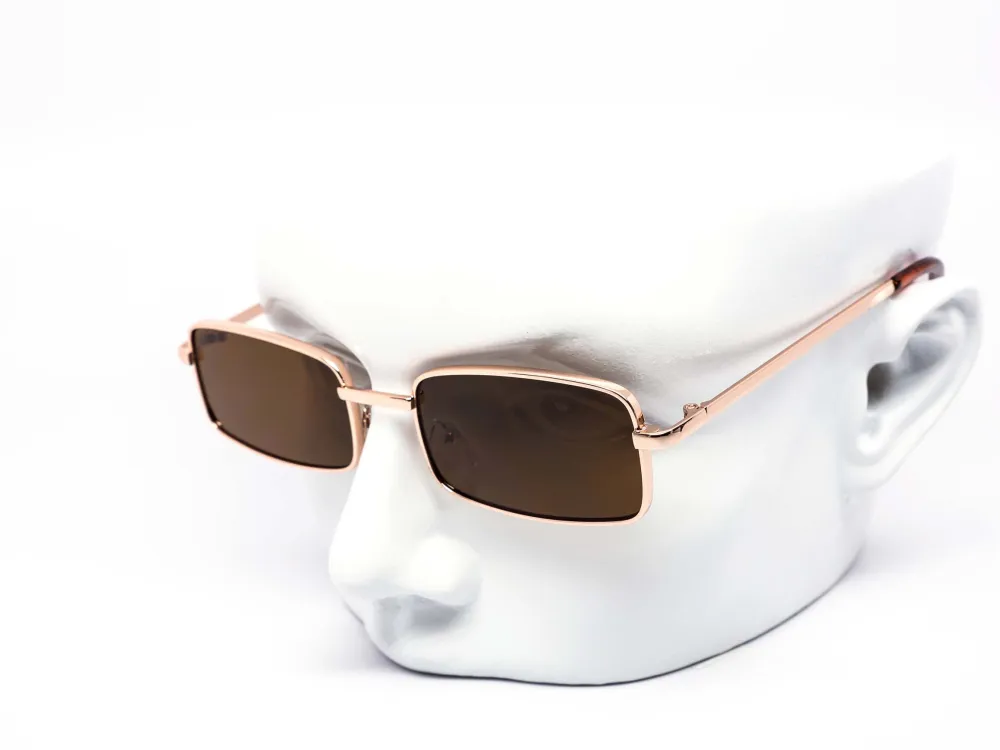 12-Pack Classic Metal Square Dark Lens Sunglasses