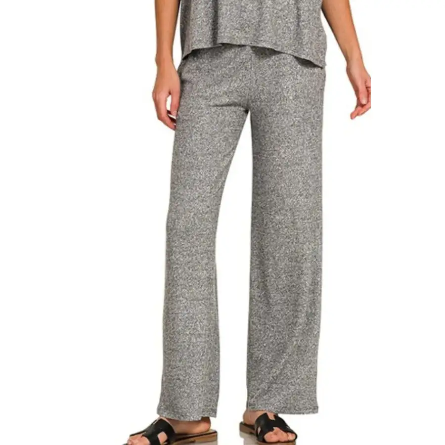 Soft Melange Short Sleeve Tee & Long Pants Set