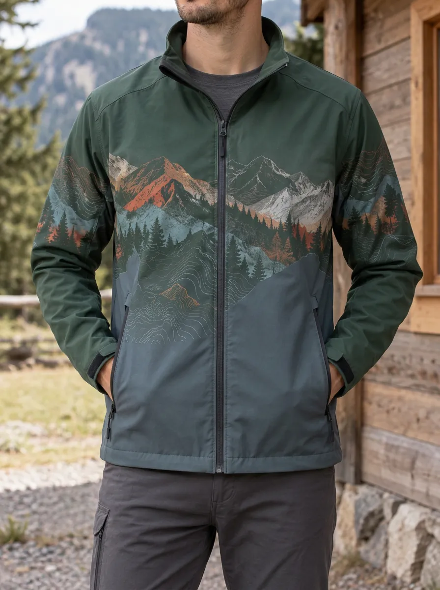Men's Outdoor Nature Mountain Forest Rugged Summit Jacket