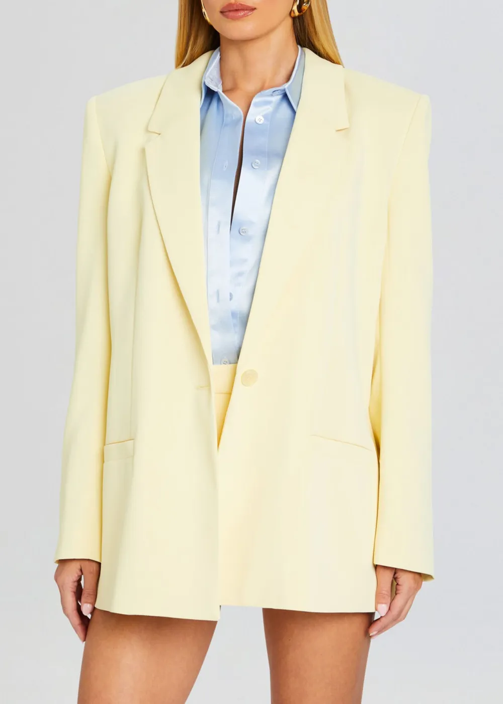 Solid Color Blazer