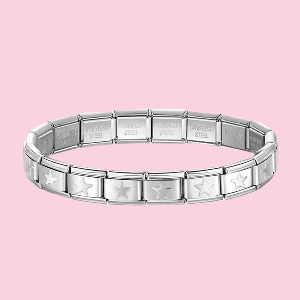 Italian-Style Star Flat Bracelet