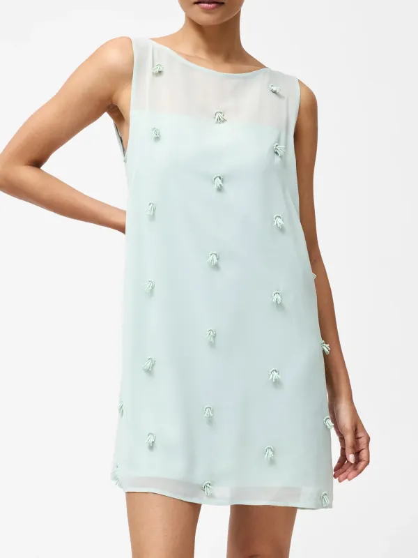 Creative Three-Dimensional Round Neck Short Dress