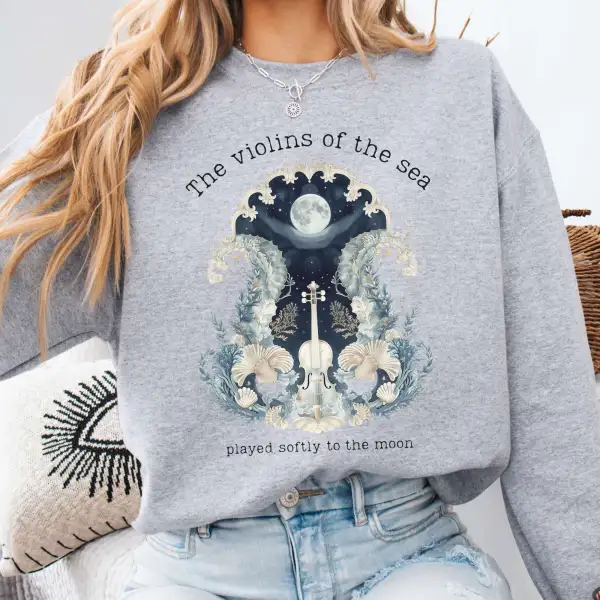 Ocean Siren Violin Art Sweatshirt