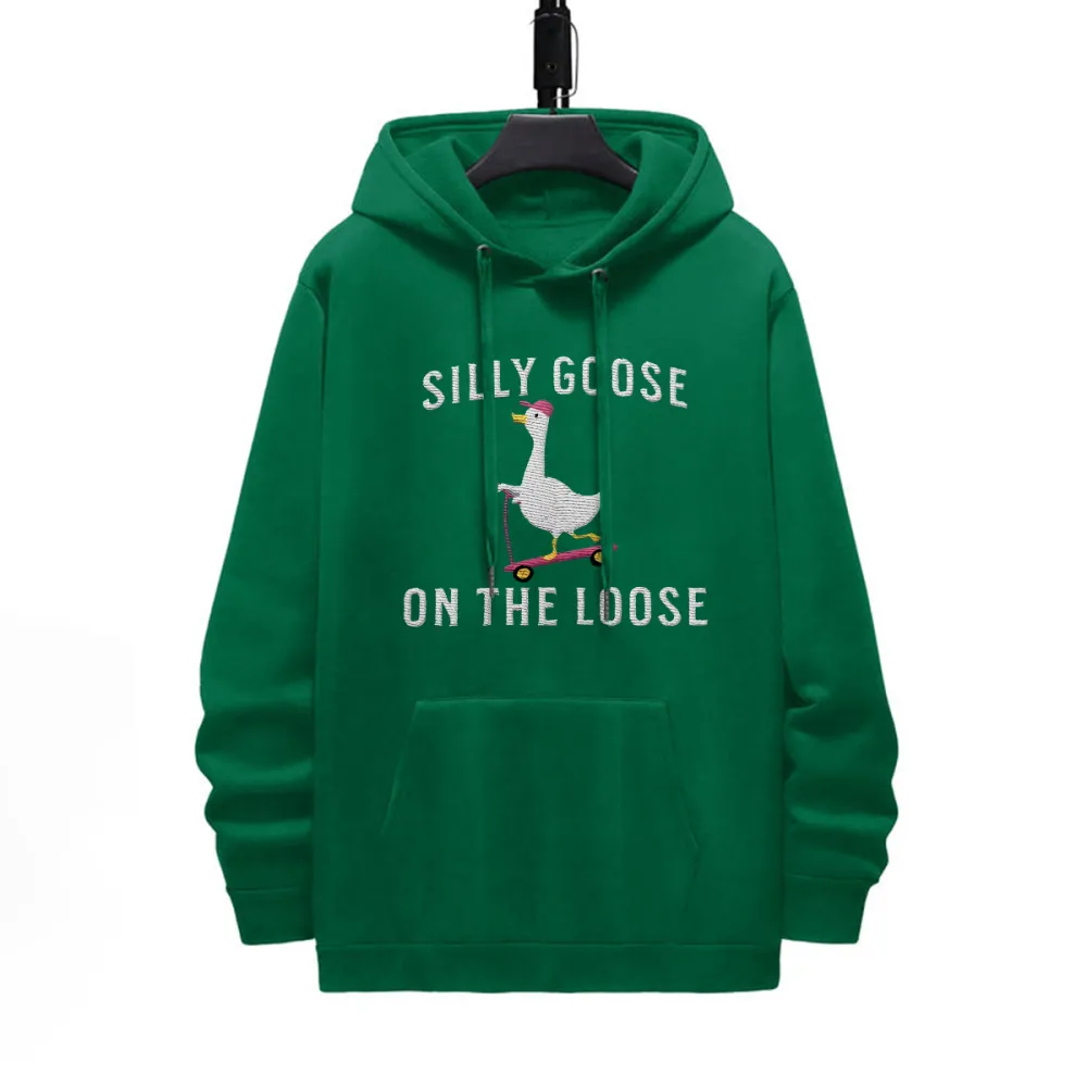 Long Sleeve Loose Pattern Printed Hoodie