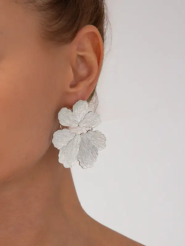 Refined Floral Accent Earrings