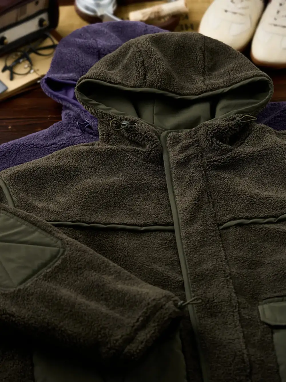 Men's Quilted Fleece Lined Casual Jacket