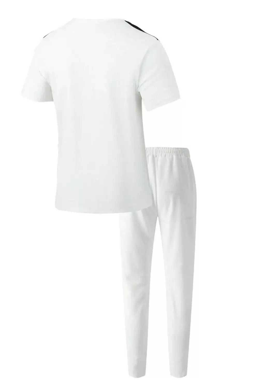 Men's Full Size Lace Up Front Top and Pants Set