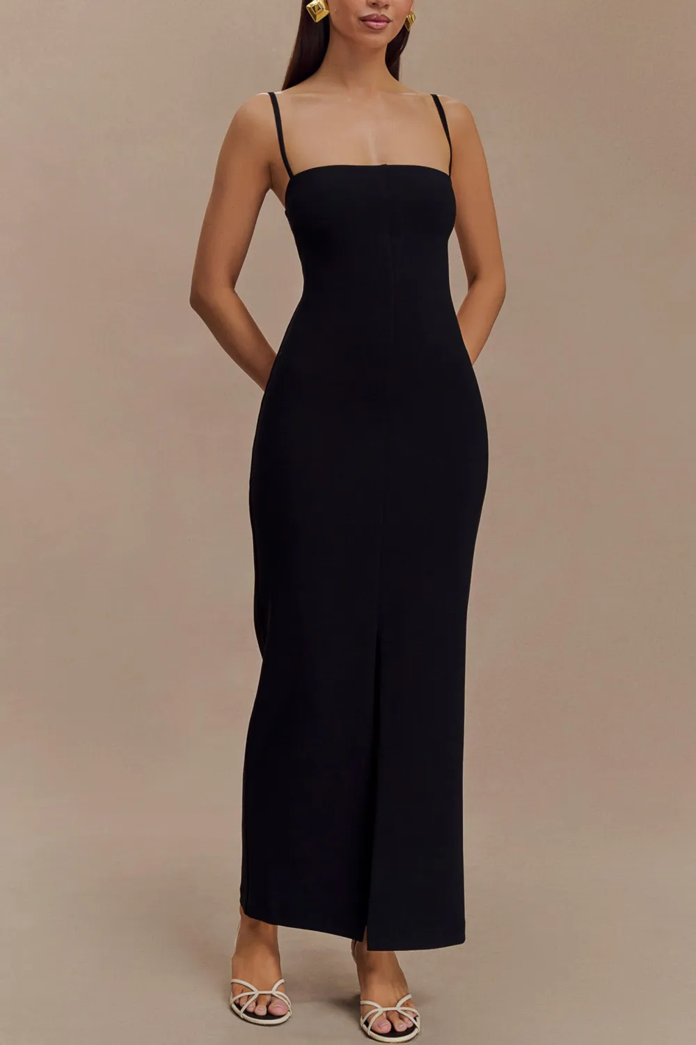 Crepe Maxi Dress