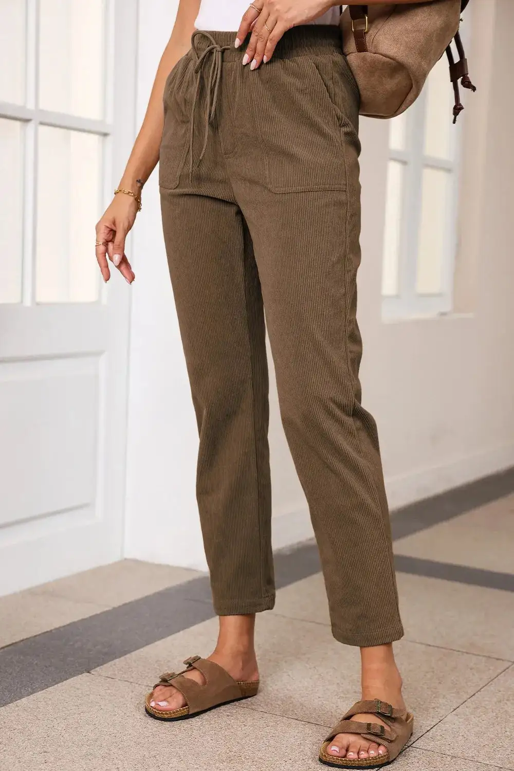 Straight Leg Drawstring Pants