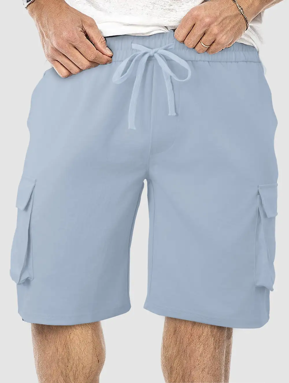 Men's Comfortable Multi Pocket Cargo Shorts for Travel and Leisure