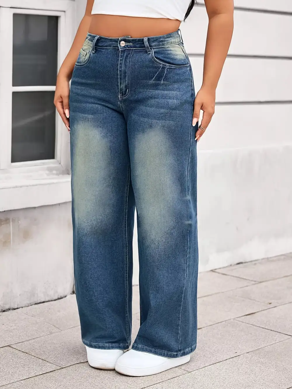 Smooth Loose Fit Denim Jeans