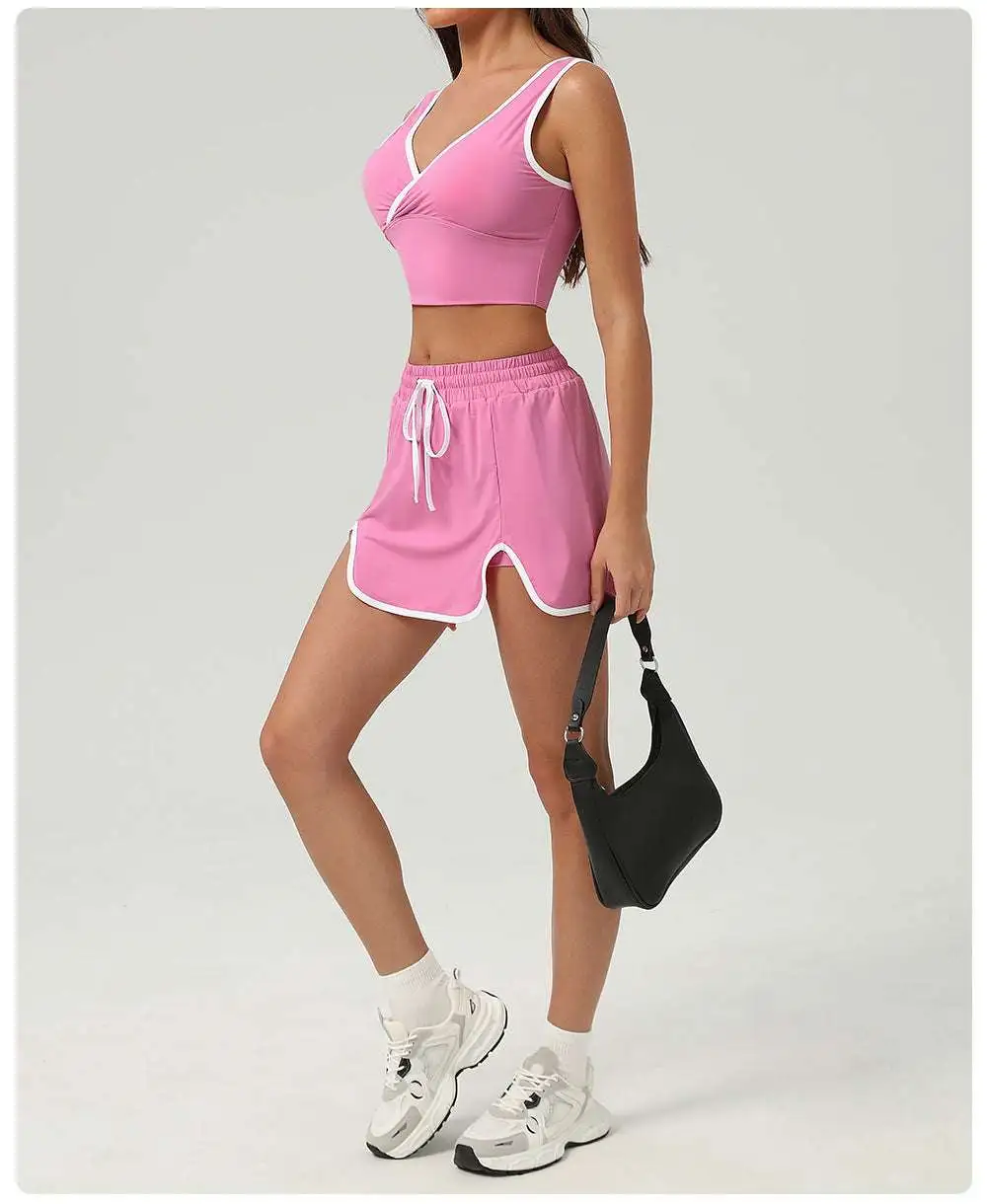 Sleeveless Tennis Top, Vest and Skort Active Set