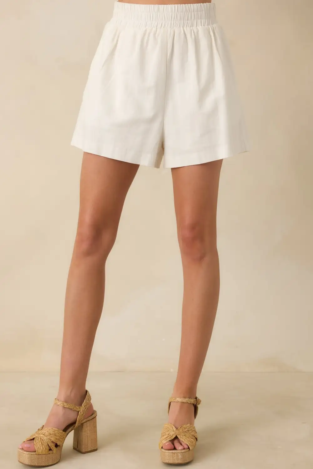 Pocket For It Cotton Linen Relaxed Fit Shorts