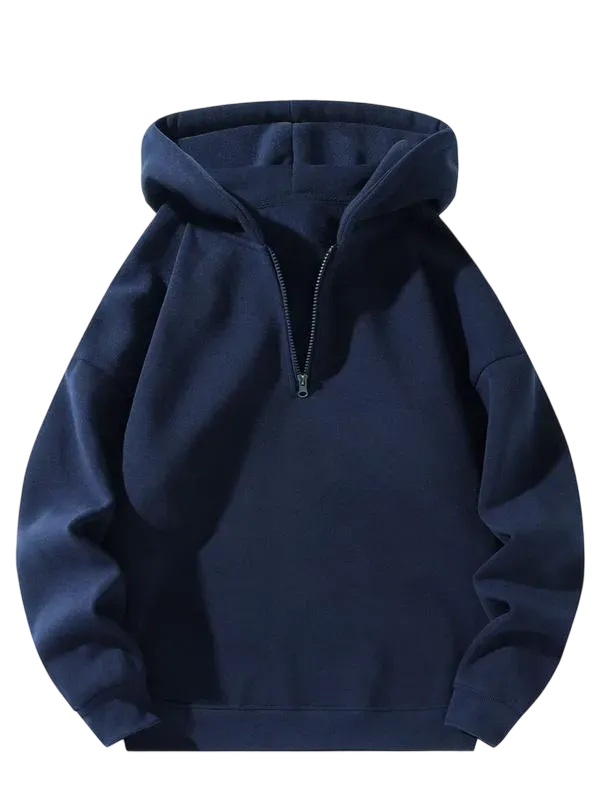 Men's regular fit solid color zip-up hoodie[CLEARANCE ONLY FOR TODAY]