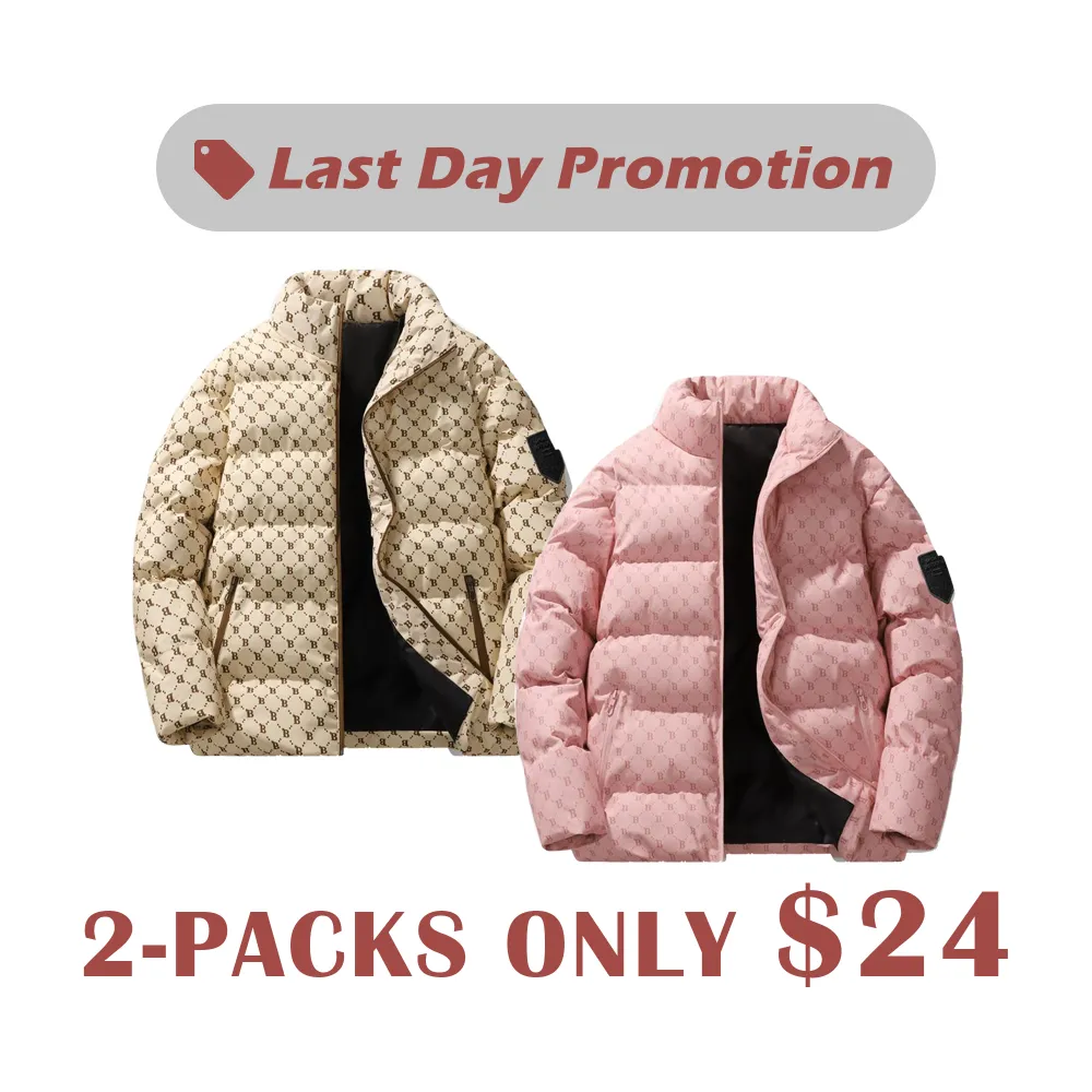 🔥Men's Lightweight Quilted Hooded Jacket - Windproof Warm Winter Coat