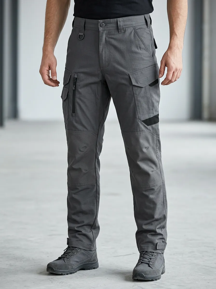 Men's Hook-and-Loop Pocket Outdoor Cargo Pants