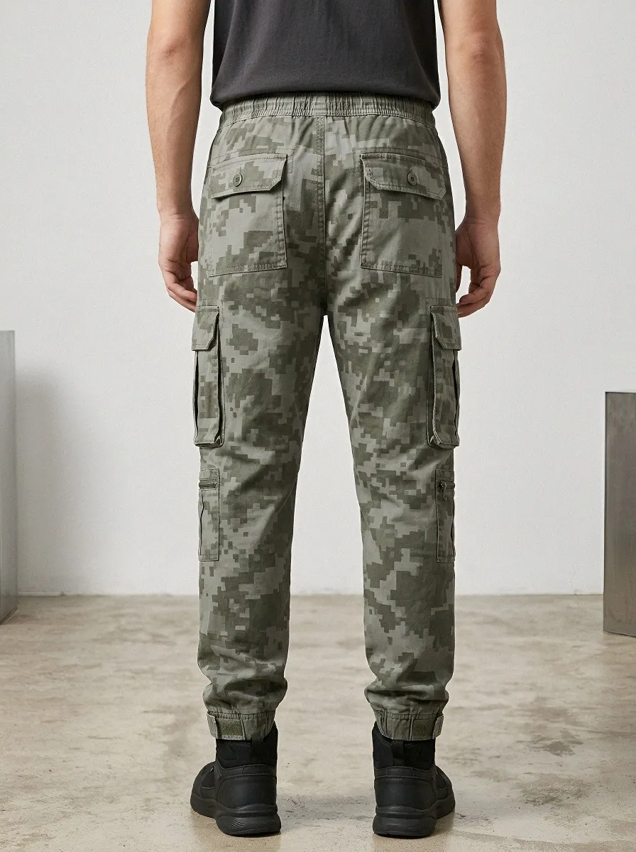 Digital Camo Camouflage Streetwear Camouflage Cargo Pants