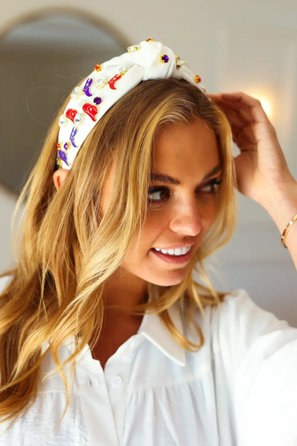 Top Knot Embellished Hair Headband