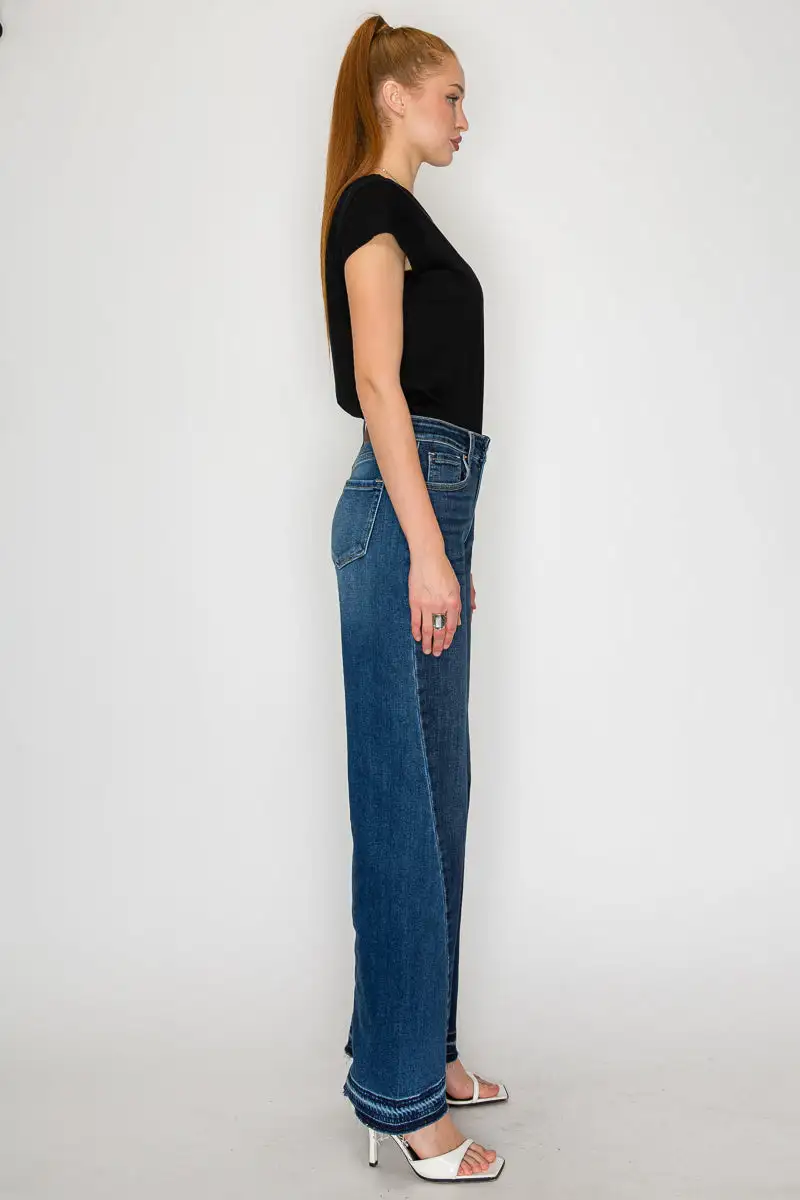 Modern High Rise Flare Relaxed Denim Jeans