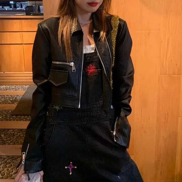 Zip-Front Casual Outerwear Jacket