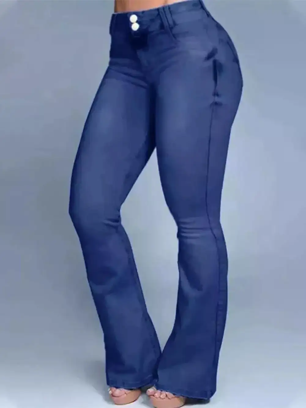 Modern High Waist Flare Leg Denim Jeans