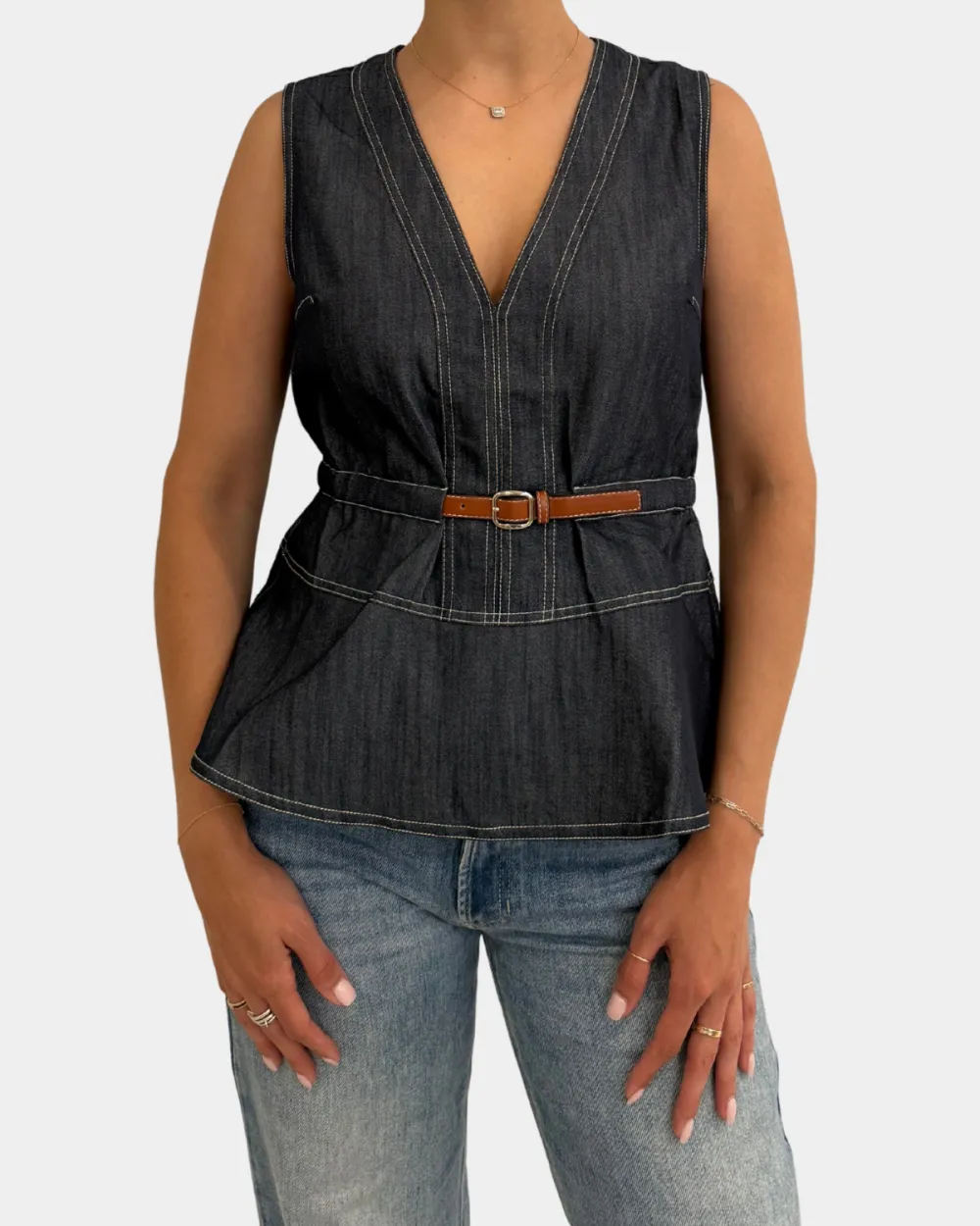 Belt Accent Top