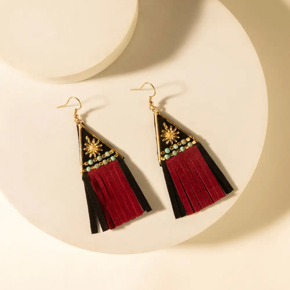 Contemporary Elegant Artful Tassel Earrings