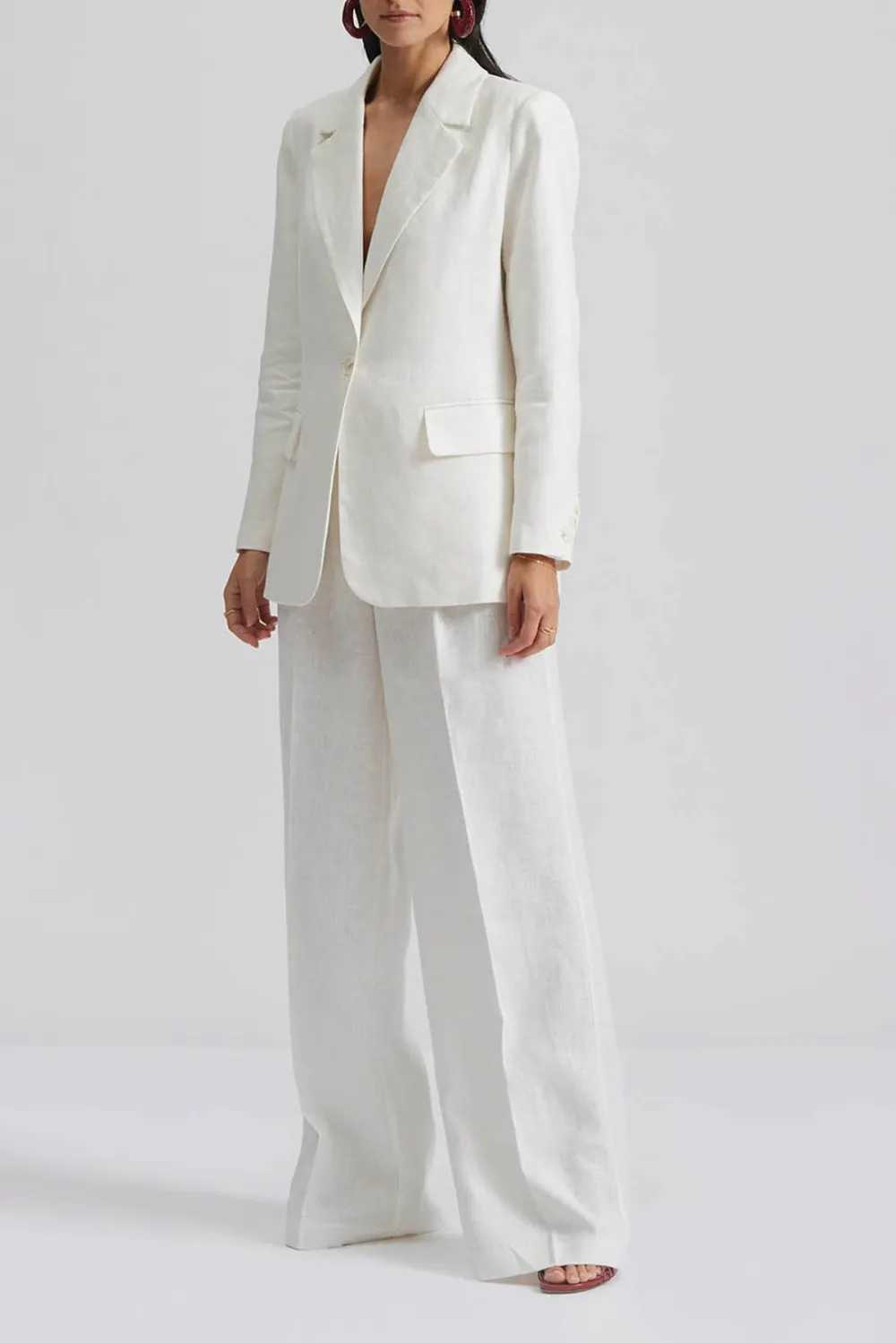 Wide Leg Drawstring Trousers