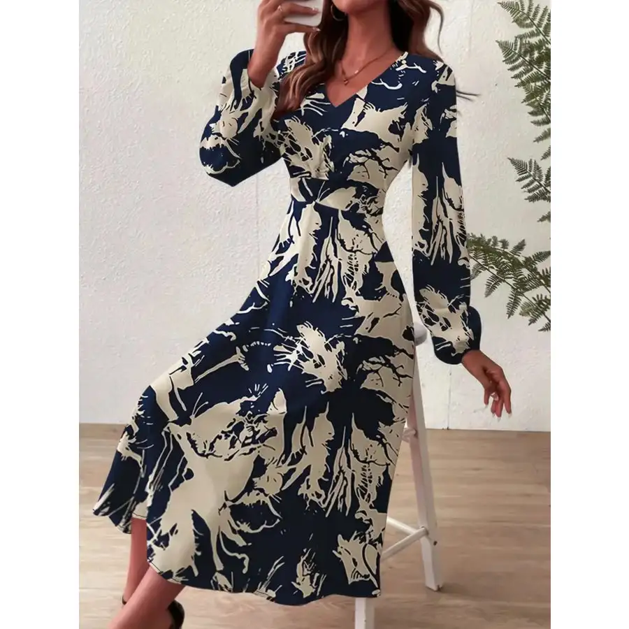 Dress Long Sleeve Midi Dress