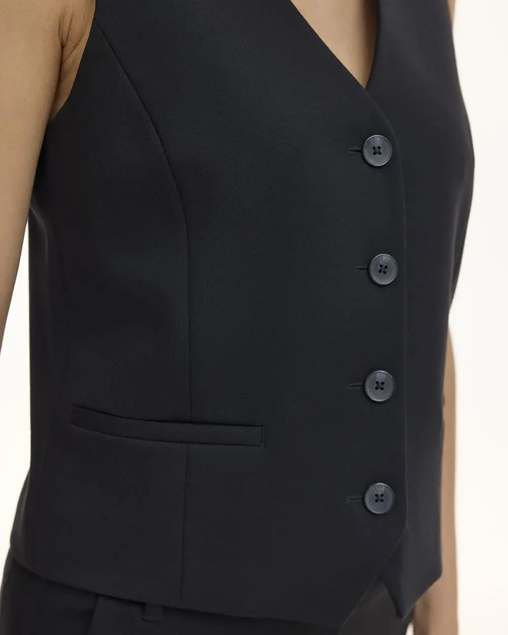 Semi-Fitted Vest  Modern Stretch