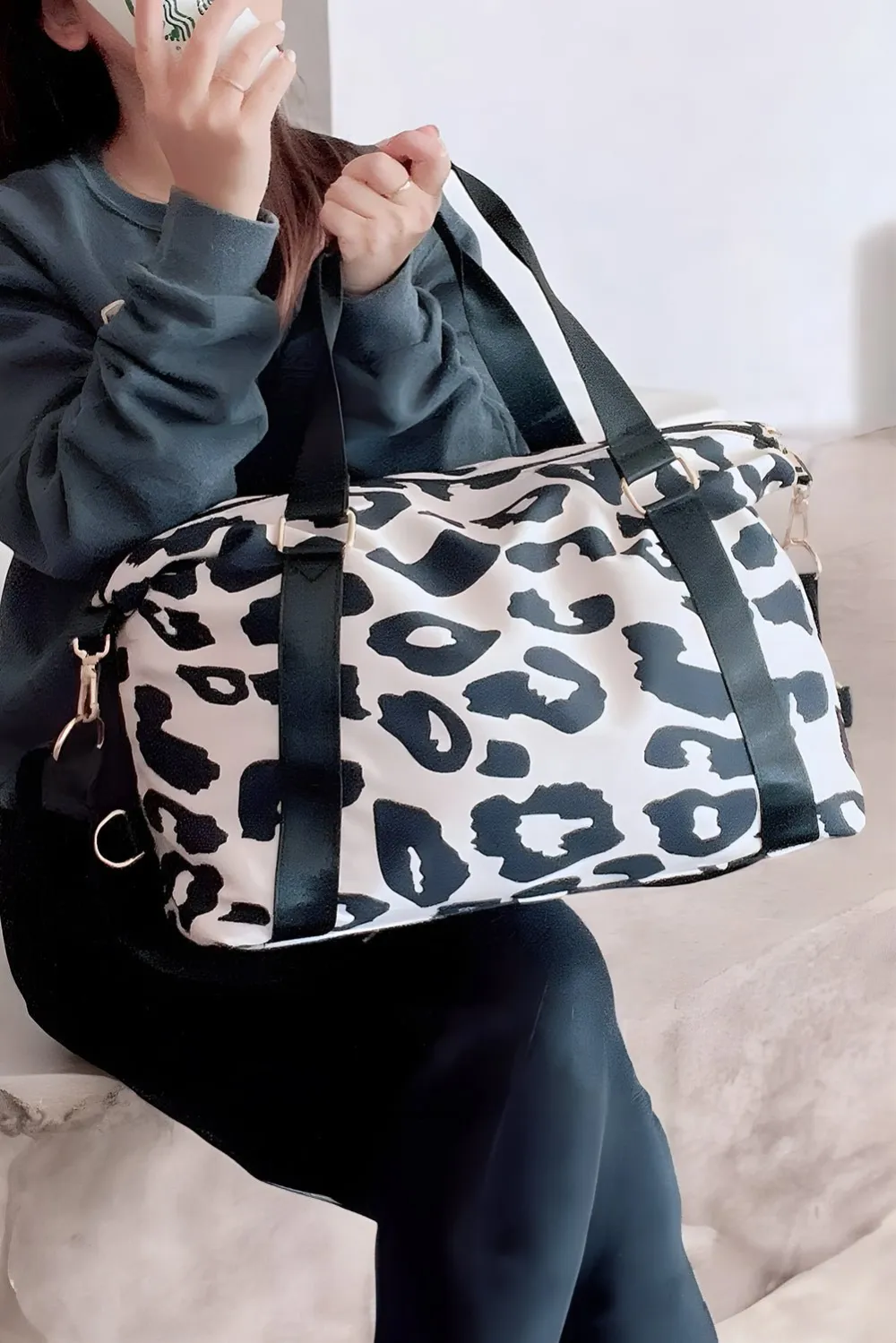 Leopard Luggage Carryall Tote Bag