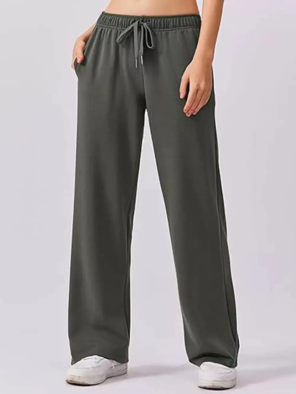 Relaxed Fit Quarter Zip Top and Pants Set
