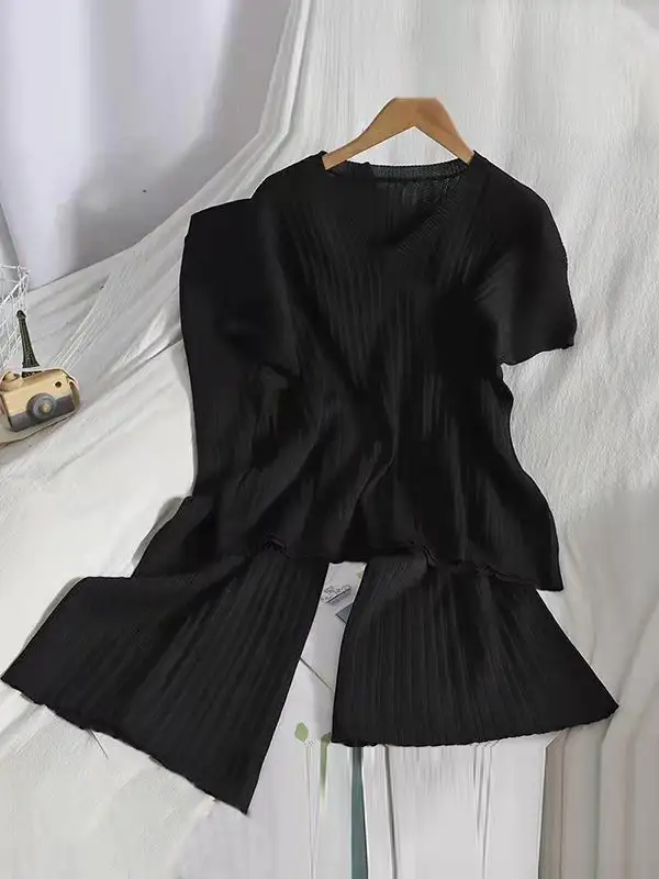 Relaxed Knit Sweater And Pants Set