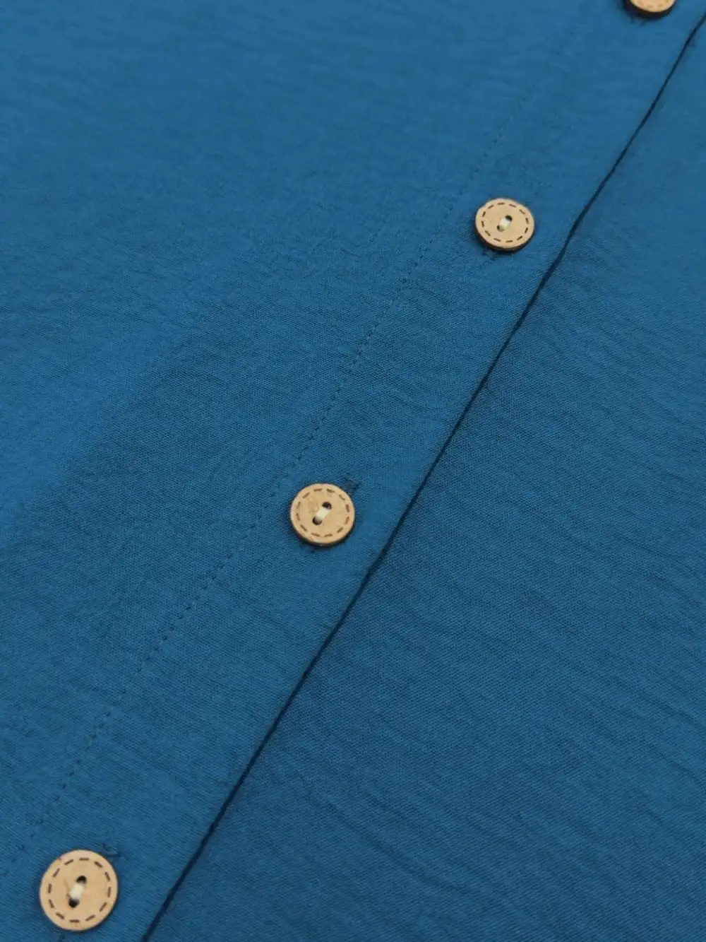 Easy Fit Button Front Midi Dress
