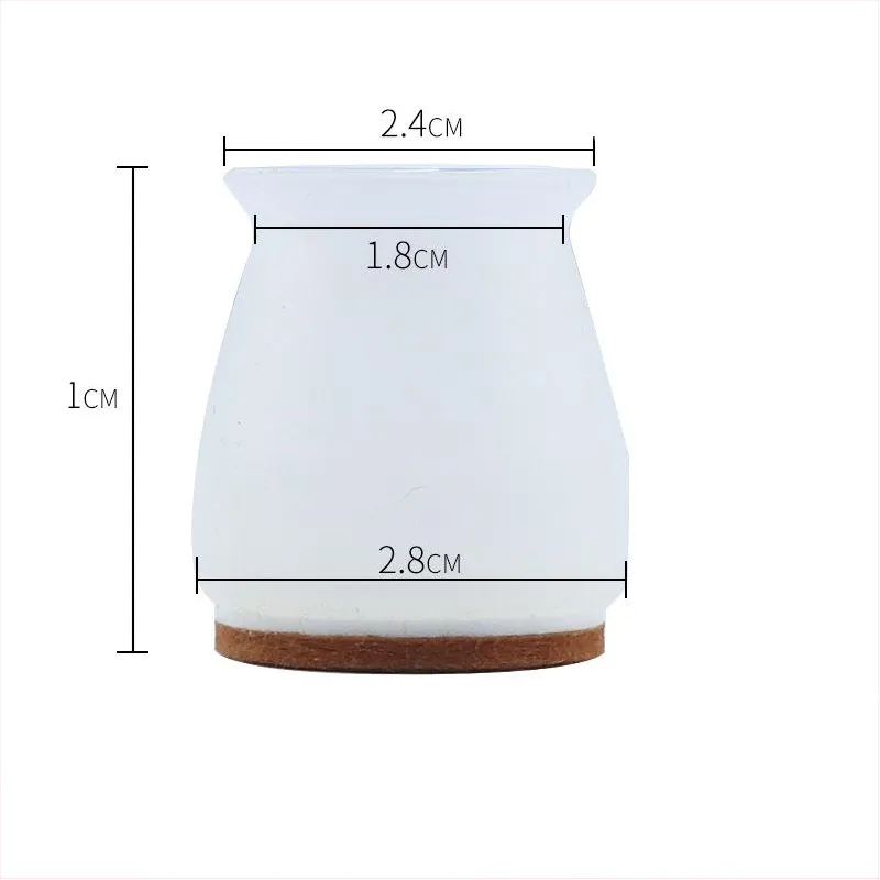 Felt Table Chair Protective Cover(1 set*4 Pcs)