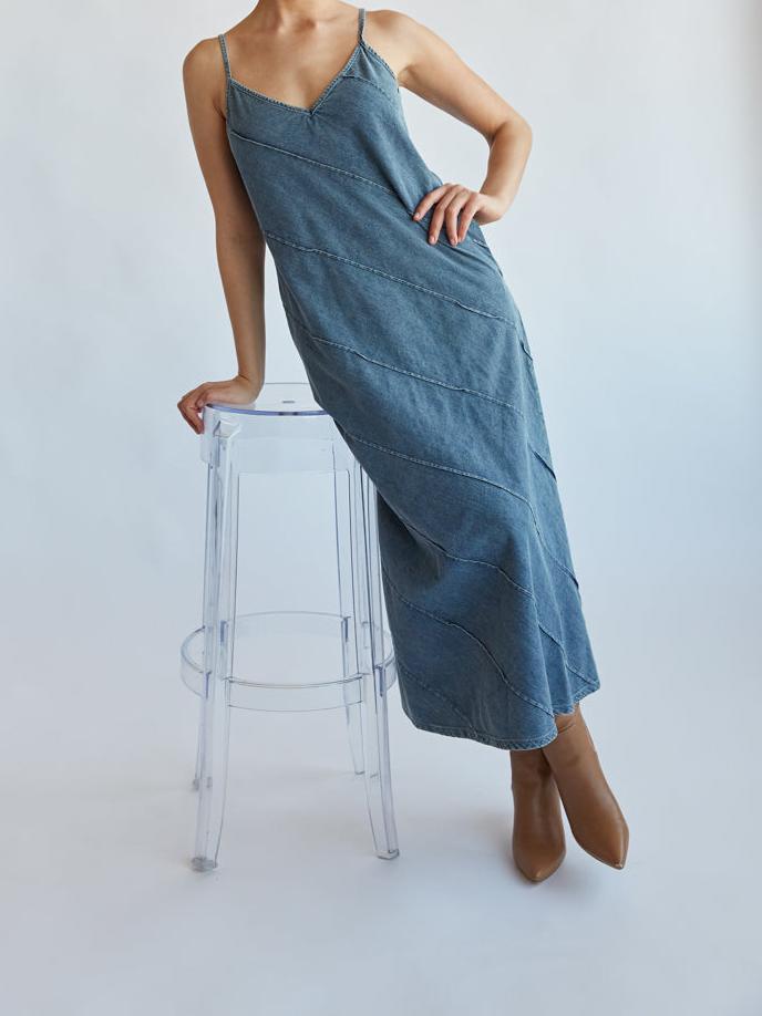 Denim Midi Dress