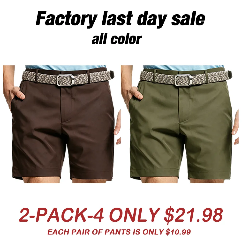 ✨ Quick Dry Golf Shorts | Stretch Waist & Moisture Wicking Fabric